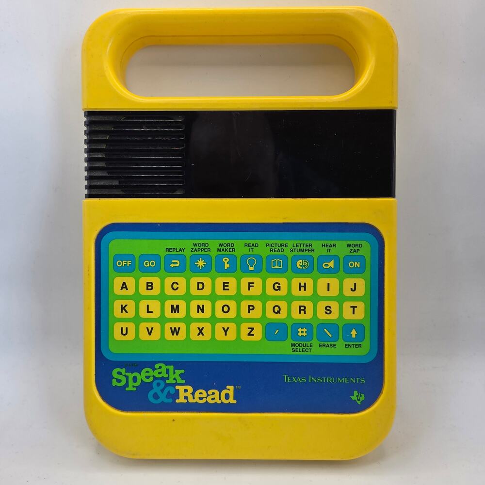 Vintage Texas Instruments Speak & Read Electronic Learning Aid Tested Works